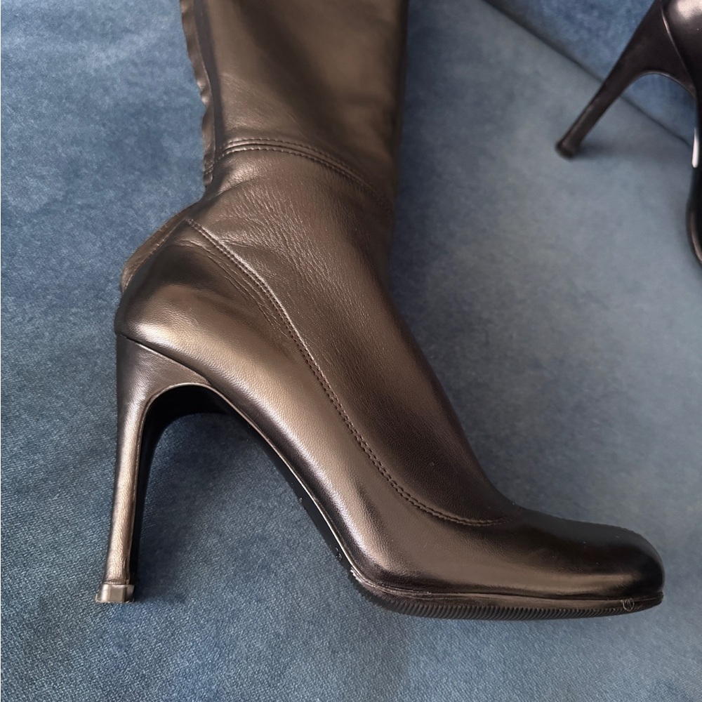 Pedro Garcia Women’s Black Leather Tall boots Size 38 - Picture 11 of 11